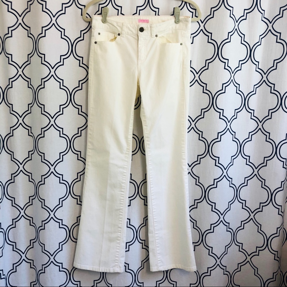 LILLY PULITZER off white denim jeans MAIN LINE FIT